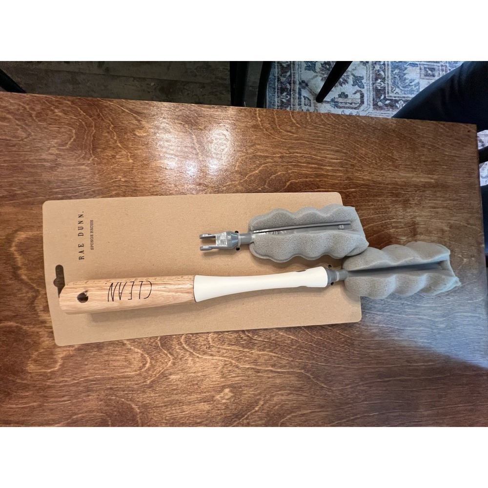 Rae Dunn Cleaning Sponge Brush